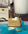Natural Miniature Woven Beach Bags, One