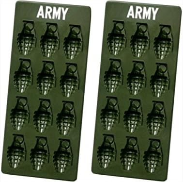 Army Grenade Ice Cube Tray - Set of 2