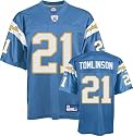 LaDainian Tomlinson Youth Jersey: Reebok Powder Blue Replica #21 San Diego Chargers Jersey - Small (8)