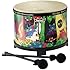 Remo Kids Percussion, Floor Tom, 10 Diameter with Mallet, Rain Forest Fabric