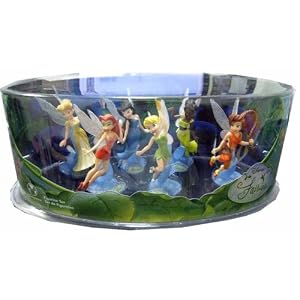 Disney Fairies 6 Figurine Set with Tinkerbell by Disney
