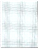 TOPS Quadrille Pad, 8.5 x 11 Inches, 4 Squares per Inch, 20 Pound Stock, 50 Sheets, White (33041)
