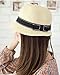IL Caldo Womens Fascinator Summer Bow Straw hat Fashion Lovely Sun hat Folding Travel Beach Cap