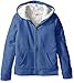 Dream Star Girls' Marled Fleece Zip Up Hoodie with Sherpa Lined Body and Hood