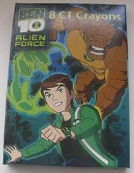 Ben 10 Alien Force Crayons 8ct Pack