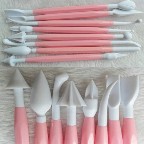Fondant Cake Decorating Flower Modelling Craft Clays Sugarcraft Tool Cutter 8pcs at Amazon.com