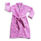 Sweet n Sassy - Girls Leopard Robe, Pink, Hot Pink