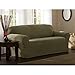 Maytex Reeves Stretch 1 Piece Loveseat Furniture Cover Slipcover, Dark Sage Green