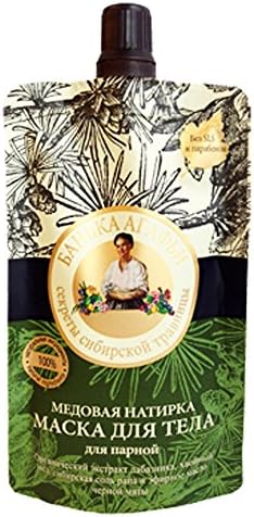 Honey Rub Body Mask for Sauna, 3.35 oz/ 100 ml (Grandma Agafia)