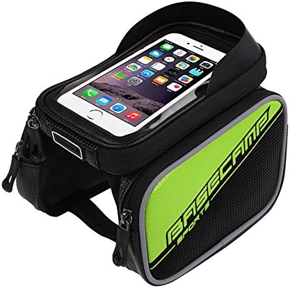 Touchscreen Mountain MTB Road Bicycle Front Tube Bag Cycling Frame Pannier Bag for 5.8inch mobile phone Holder Case