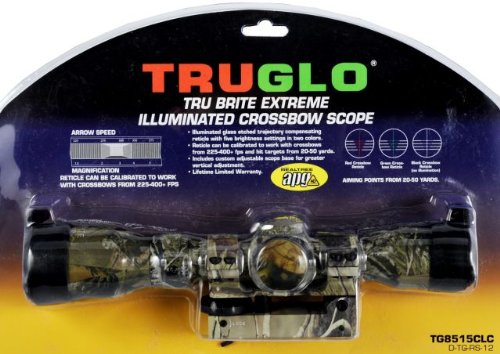 Truglo 1.5-5X32 Ir Crossbow Scope with Rings, APG On Sale