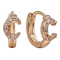 Snowman Lee Much More Concerned About C Popular Mix Element 18k Rose Gold Plated Hoop Earrings