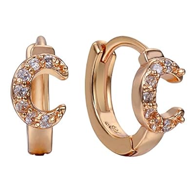 Snowman Lee Much More Concerned About C Popular Mix Element 18k Rose Gold Plated Hoop Earrings