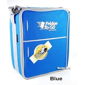 The Fridge-to-go 12-can Cooler Lunch Bag Holds a Large Amount of Food and Drinks. Featuring an Adjustable Strap with Shoulder Pad, This Cooler Bag Is Great for Travel Stays Cool for 12 Hours.comes with 4 Cooling Panels. Color Blue - Model 5010