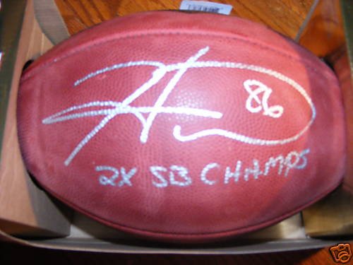HINES WARD SIGNED AUTOGRAPHED OFFICIAL DUKE GAME FOOTBALL PITTSBURGH STEELERS W/ HOLOGRAM + COA