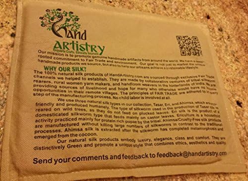 Hand Artistry Lustrous Double Side Weave Scarf / Stole / Wrap - 100% Natural Silk/Pashmina for an Elegant Holiday Gift