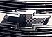 Forti USA | Carbon Fiber Front and Rear Emblem Logo sticker Décor for US Chevy Malibu 2013 2014 2015 Black - Pair