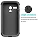 Motorola Moto G Case, Moto G 1st Gen Case, Tekcoo(TM) [Tmajor Series] Shock Absorbing Hybrid Rubber Plastic Impact Defender Rugged Slim Hard Case Cover For Moto G 3G / 4G LTE (Gray / Black)