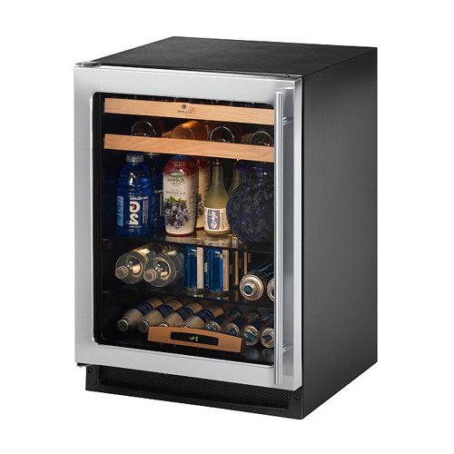 U-Line 2175BEVCSLH 2000 Series Stainless Steel Beverage Center Wine/Beverage Cooler