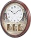 New Haven 6228ARMKS 18-1/2 by 12-1/8 by 3-5/8-Inch Hi-Fi Melodies in Motion Clock, Wa...