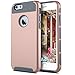 iPhone 6 Case,[4.7inch]by Ailun,Soft TPU Bumper&Hard Shell Solid PC Back,Shock-Absorption&Anti-Scratch Hybrid Dual-Layer Slim Cover,Siania Retail Package[Rose Gold]