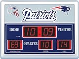 New England Patriots LED Scoreboard Clock