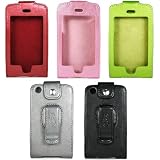 Apple iPhone Premium Leather Carrying Case with Rotating Belt Clip - 5 Color Choices (Compatible with 1st Generation iPhones ONLY)