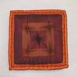 Fashion Decorator Poly Silk Tufted Pillows Maroon