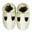 Momo Baby Soft Sole Baby Sandal Shoes - T-Strap Green
