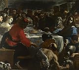 Polyster Canvas ,the Reproductions Art Decorative Canvas Prints Of Oil Painting 'Mattia Preti The Marriage At Cana ', 12 X 13 Inch / 30 X 34 Cm Is Best For Home Theater Decor And Home Decoration And Gifts