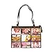 Fashion Metallic Photo Tote Bag with Studs