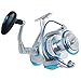 Dr.Fish Spinning Reel Super Battle 8000 Heavy Duty Saltwater Surf Fishing Inshore Offshore Jigging Striper Catfish 9+1 High Power Stainless Ball 4.5:1 Bearings High Braid Capacity