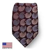 TED-932 - Mens - Wine - Lavender -Salmon - Ted Baker Necktie TED-932 - Mens - Wine - Lavender -Salmon - Ted Baker Necktie