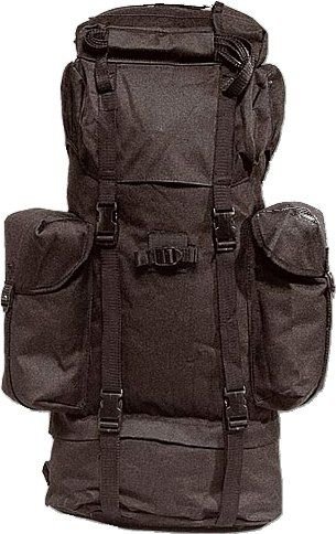 Kampfrucksack, Trekking Rucksack BW Look schwarz 