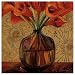 (13x13) Shelly Bartek Orange Lilies Art Print Poster