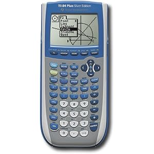 Texas Instruments Inc. TI-84 Plus Silver Edition Blue Graphing Calculator by 