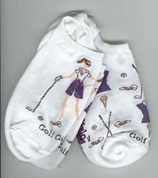 Golf Socks Ladies - G 2 Pairs Girl
