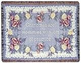 Grandma Grandmother Appreciation Floral Afghan Throw Blanket 40 x 50