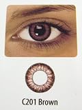 Fusion Cosmetic Color Contact Lenses w/Case 2 Tone Brown
