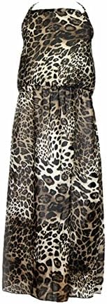 Weixinbuy Kid Baby Girl's Chiffon Leopard Sling Long Dress