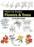 How to draw flowers & trees in simple steps