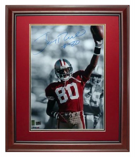 Jerry Rice Autographed San Francisco 49ers (Spotlight) Deluxe Framed 16x20 Photo