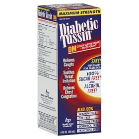 Diabetic Tussin DM Cough Suppressant-Expectorant, Maximum Strength, 4 oz.