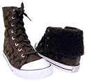 Coach Bonney Shearling High Top Tennis Shoes