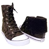 Coach Bonney Shearling High Top Tennis Shoes by COACH