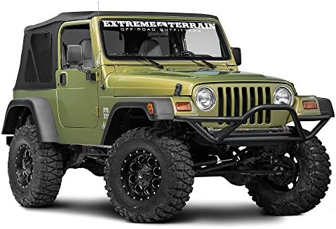 RedRock 4x4 J100181 YJ TJ Rock Crawler Front Grille Guard - Textured Black