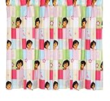 Character World 72-inch Dora the Explorer Buttons Curtains