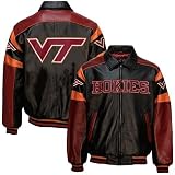 Virginia Tech Hokies Black Elite Leather Jacket