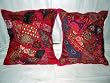 Beaded Pillow Cushion Covers Pink Mirror Tosspillow Shams Pair
