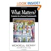 What Matters?: Economics for a Renewed Commonwealth